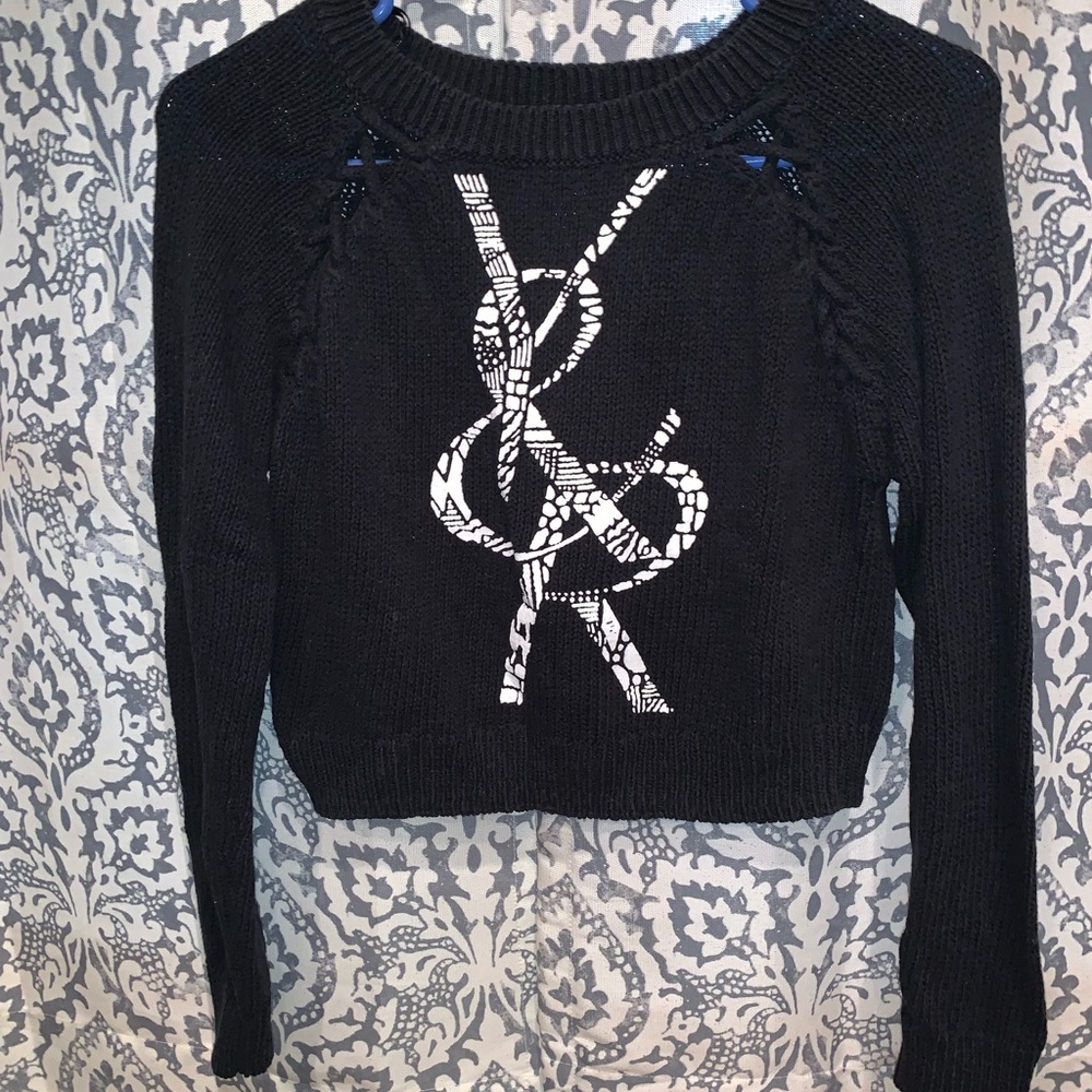 Young&Reckless Cropped Long Sleeve Sweater
